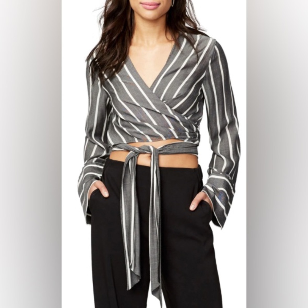 NWT Rachel Roy Wrap long sleeve top